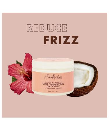 Shea Moisture Coconut & Hibiscus Curl Enhancing Smoothie 12 oz - Best Curl Cream for Defined & Moisturized Curls | International Shipping Available - Buy Online on GoSupps.com