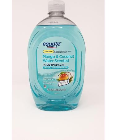 equate mango & coconut water scented liquid hand soap 50fl oz (1QT 1pt 2 fl oz) 1.47L