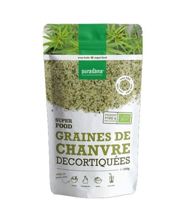 Purasana Graines De Chanvre Decortiquees Bio 200g