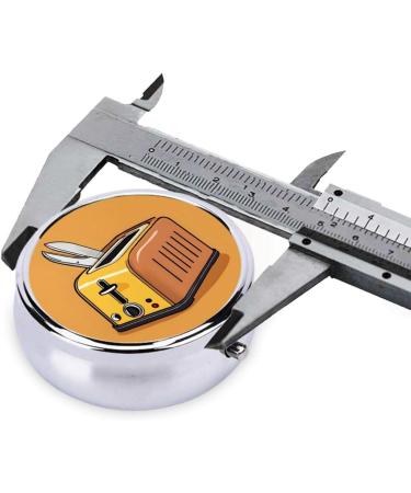 Cute Crying Chainsaw Mini Round Pill Box | 3 Compartment Travel Organizer | Portable Medicine Case for Home & Office - Buy Online on GoSupps.com