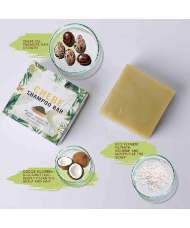 3PCS Chebe Shampoo Bar for Fast Growth Repair Deep Conditioner Dry Breakage Dandruff - Buy Online on GoSupps.com