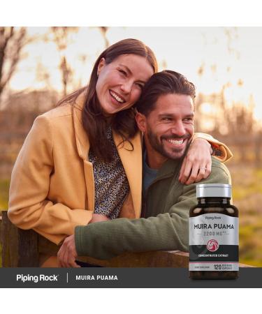Piping Rock Muira Puama Root Extract for Men & Women | 2200 mg | 120 Capsules | Non GMO Gluten Free Supplement - Buy Online on GoSupps.com