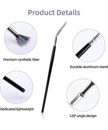 Folding Angle Scalloped Lash Brush Dolly Mascara Fan Brush Angled Fan Shaped Eyelash Brush Mascara Fan Brush Eyelash Eyebrow Brush (6PCS) - Buy Online on GoSupps.com