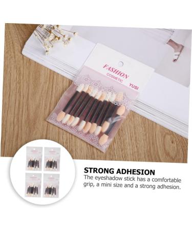 Beatifufu 40pcs Sponge Stick Disposable Makeup Applicator Eyeshadow Brush Kit Double-head Eyeshadow Stick Tool 8x6cm Assorted Color - Buy Online on GoSupps.com