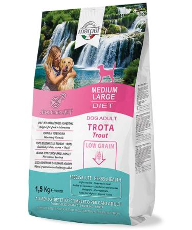 MARPET Equilibria Low Grain Dog Food, 100% Trout, 1.5 kg