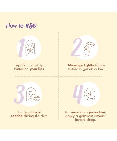 Lemon Lavender Lip Balm - Infused Lip Butter with Desi Ghee & Raw Honey for Lip Repair Pigmentation & Hydration - 10gm - Buy Online on GoSupps.com