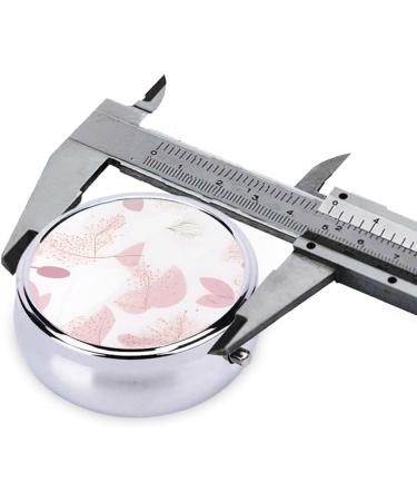 Hand-Painted Floral Line Pattern Round Pill Box | 3 Compartment Portable Organizer for Travel - Buy Online on GoSupps.com