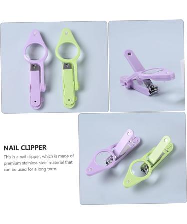 minkissy 1pc Nail Clippers Illuminated Nail Clipper Nail Cutters Portable Nail Trimmer for Baby Puppy Nail Trimmers for Men Pet Nail Clipper Child Purple Stainless Steel Large Slicer 15*4.5*1.6cm Purple - Buy Online on GoSupps.com