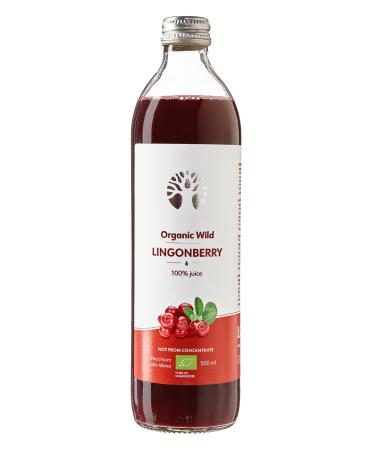 LOOV Organic Wild Lingonberry Juice 500 ml 100% from Directly Pressed Lingonberries Contains Polyphenols No Sugar Added No Water Added Wild-Crafted from Nordic Forests - Buy Online on GoSupps.com