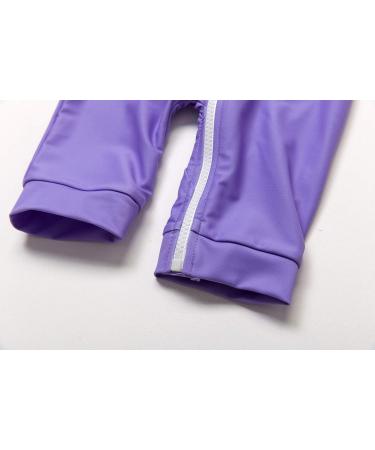 BONVERANO Baby Boys Swimsuit Zip-Up Hoodie One Piece - UPF 50+ Sun Protection - Purple (2-3 Years) - Buy Online on GoSupps.com