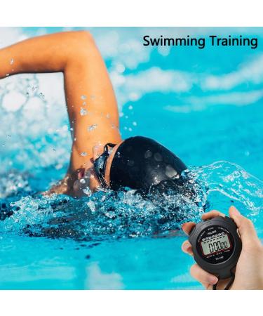 PULIVIA Large Display Digital Stopwatch for Coaches - Yellow | Sport Timer Lap Split Stopwatch for Swimming, Running & Sports Training - Buy Online on GoSupps.com