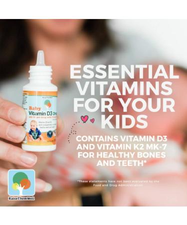 Vitamin D & K Drops for Bone & Teeth Health | 365 Servings | 0.36 fl oz - Buy Online on GoSupps.com