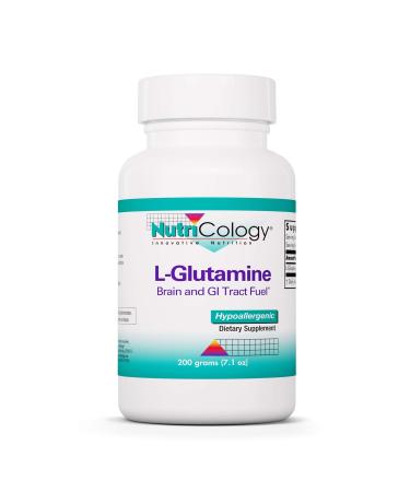 Nutricology L-Glutamine Powder - Gut Health for Men & Women Free Form Amino Acid Pure 4.7g Supplement - 7.1 Ounce