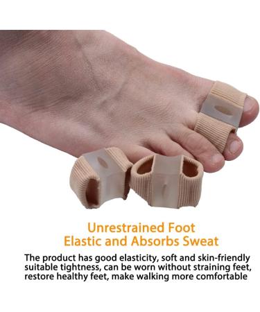 Soft and Skin-Friendly Toe Straightener with Double Orifice Design - Relieve Foot Pain, Overlapping Hallux Valgus, Hammer Toe - Medium 1 Pair - Buy Online on GoSupps.com