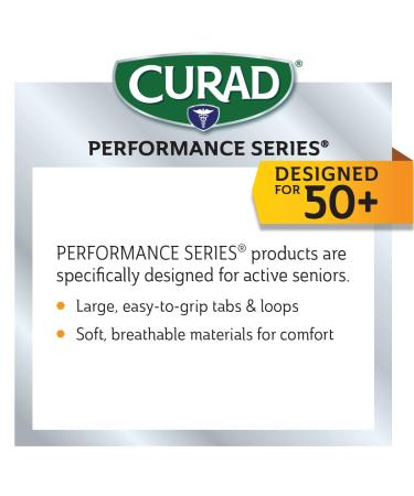 Curad Performance Back Support for Seniors 50+ | Easy Grip Tabs | Pain Relief for Lower Back - Buy Online on GoSupps.com