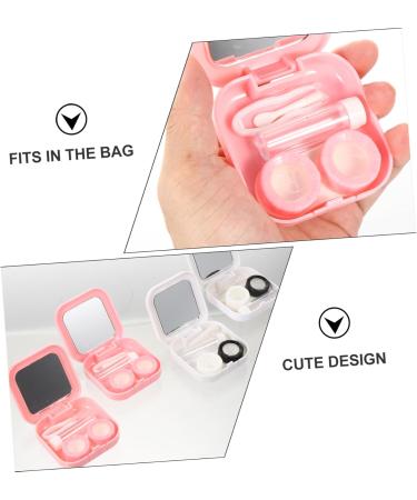 Buy Solustrie 8 STK Contact Lens Container Set | Tweezers & Storage Case for Travel | Ideal Lens Storage Solution - Buy Online on GoSupps.com