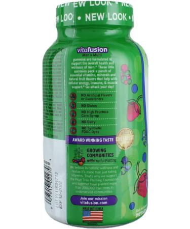 Vitafusion Men's Complete Multivitamin Gummies - Natural Berry Flavors - 300 Gummies (2 Pack) - Buy Online on GoSupps.com