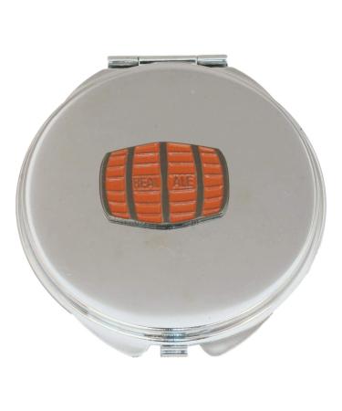 Real Ale Barrel Compact Mirror Handbag Gift With Free Engraving 548