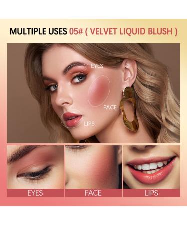 Soft Cream Matte Liquid Blush - Lightweight, Smudge Proof, Natural-Looking Dewy Finish, Coral Red Shade - Skin Tint Face Blush - Buy Online on GoSupps.com