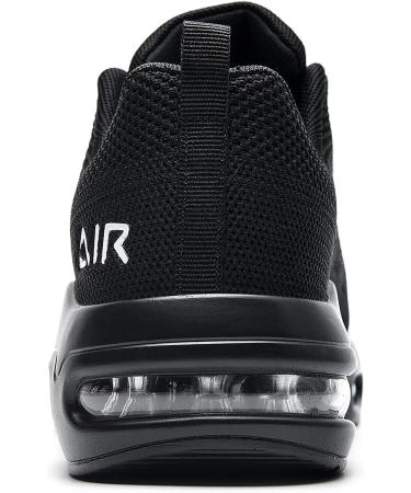 Pasick Men's Air Running Shoes - Lightweight Breathable Athletic Sneakers | US 7-12.5 (Black) - Buy Online on GoSupps.com