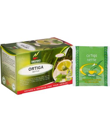 Hanan Nettle Tea - 25 Tea Bags - All-Natural Herbal Tea from Peru - Anti-Inflammatory Supplement - Wild Nettle Leaves & Root - 25 Count - Buy Online on GoSupps.com