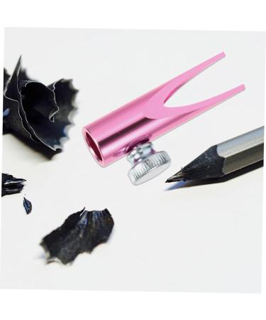 Ipetboom Eyebrow Sharpening Tool Sharpener for Eyeliner Pencil Eyeliner Pencil Sharpener Crayon Color Pencils Eyeliner Sharpener for Pencil Student Make up Aluminum Alloy Pink 4.5x2cm - Buy Online on GoSupps.com