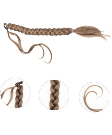 FRCOLOR Wig Women Ponytail Extension Braid Ponytail Long Ponytail Extension Clip Ponytail Extension Braid Hair Extension Human Synthetic High Temperature Wire Hair Piece Lengthen 80X3CM Golden - Buy Online on GoSupps.com