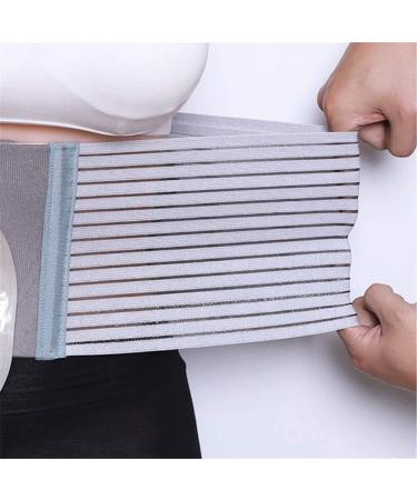 Xjzhang Unisex Hernia Support Belt - Post-Operation Elastic Breathable Belly Binder for Stoma & Colostomy - Adjustable U-Shaped Gray Waist Belt - Buy Online on GoSupps.com
