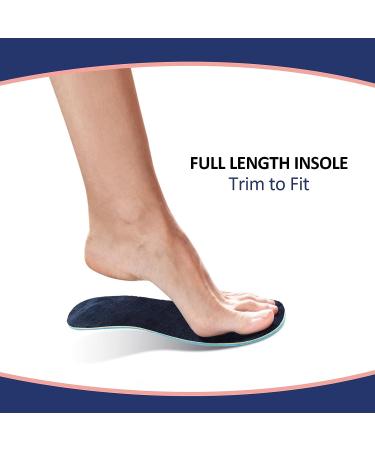 Breathable Double-Layer Latex Foam Insoles - 6 Pairs for Men 7-11, Women 2-8 (Simple Colors) - Buy Online on GoSupps.com
