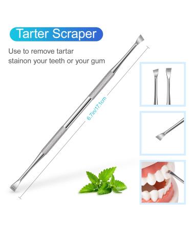Dental Tools Set - 3PCS Stainless Steel Teeth Cleaning Kit by Sopito: Scraper, Scaler, Pick for Plaque Removal - Buy Online on GoSupps.com