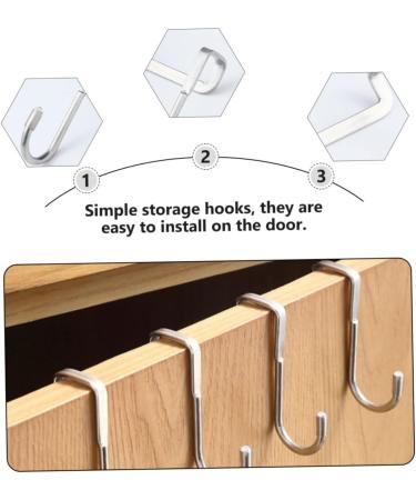 GLEAVI 3pcs Cabinet Hooks Key Hanger Hat Hooks Multi Hanger Hooks for Home Cupboard Wall Hanging - Buy Online on GoSupps.com