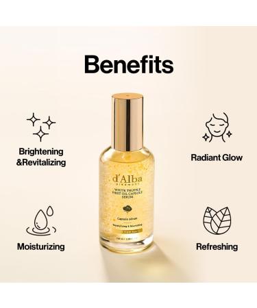 d'alba Piedmont White Truffle Oil Capsule Serum Daily Vita Boost for Luminous Skin Double Vitamin Formula Big Size (3.38fl. oz.) - Buy Online on GoSupps.com