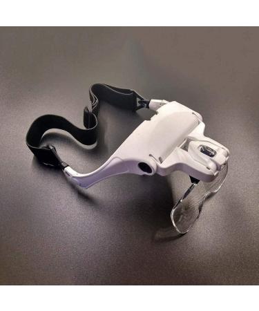Magnifying Glasses Dental Loupes Headband Magnifier Glasses Magnifying with Light for Reading Professional Loupe Hands Free for Jewelers Crafts Watch Circuit Repair Hobby 5 Replaceable Lense - Buy Online on GoSupps.com