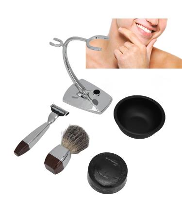 Premium 5-Piece Men's Shaving Set | Manual Shaving Kit with Soap Brush Bowl & Stand - International Shipping Available - Buy Online on GoSupps.com