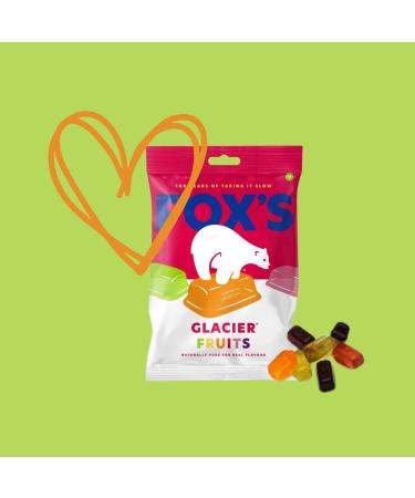 Fox's Glacier Fruits (2 x 150g) Sweets Bundle with TinTastic Refillable On-The-Go Silver Tin - Mixed-Fruit Boiled Sweets Flavors - Buy Online on GoSupps.com