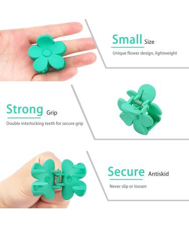 15 PCS Small Flower Hair Claw Clips for Women Girls - 1.49 Inch Jaw Clips in 15 Colors - Nonslip Strong Hold Hair Accessories - Buy Online on GoSupps.com