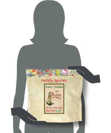 Foothills Naturals Mullein Leaf Cut Organic - 354g 700+ Servings - Buy Online on GoSupps.com