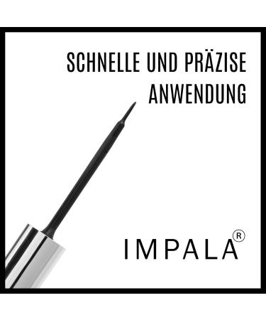 Impala Eyeliner Liquid Waterproof 511 Black - Long-Lasting 5 ml | Shop Internationally Fast Shipping - Buy Online on GoSupps.com