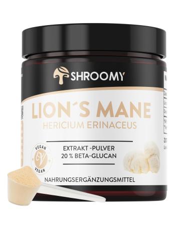 SHROOMY SHROOMY Lions Mane Powder Extract 40% Polysaccharides & 20% Beta-Glucan 70g