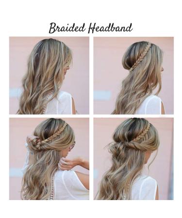 Shop Sego Braids Extensions - Adjustable Stretch Herring Band Hair Accessories for Women - Light Brown & Gold Brown Festival Styles - Buy Online on GoSupps.com