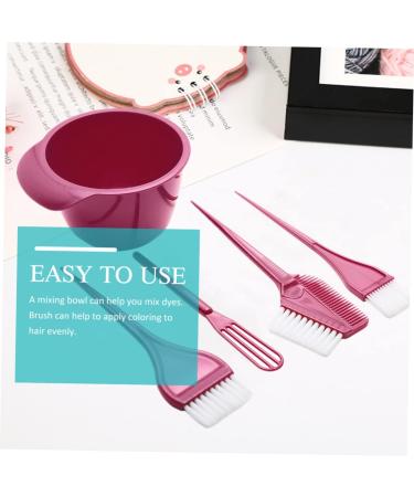 DOITOOL 1 Set Hairdressing Tool Hair Dye Tools Empanada Maker Color Hair Dye Hair Applicator Brush Mixing Tint Bowl Hair Dye Brush Hair Coloring Tool Dedicated Abs Red - Buy Online on GoSupps.com