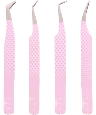 M LASH V5 Professional Eyelash Extension Tweezer Set - Nano Fiber Tip - Diamond Grip - Lilac - Buy Online on GoSupps.com