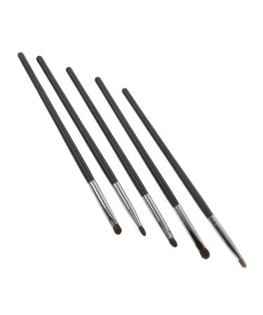 NOLITOY 5pcs Eye Shadow Brush Makeup Brush Eyeshadow Face Eye Tool Brush Cosmetic Brush Wooden Handle Girl