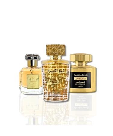 Lattafa Perfumes Sutoor Sheikh Al Shuyukh Luxe Edition & Confidential Private Gold EDP-100Ml (3.4Oz)