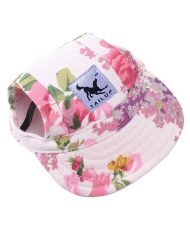 ITODA BASSEBALL HOOD SMALLY DOUPS WITH EARLE CAP BASE CAP Summer baseball cap adjustable dog hat puppy sports cap sun protection sun hat cat hat pet cap outdoor xl colored flowers