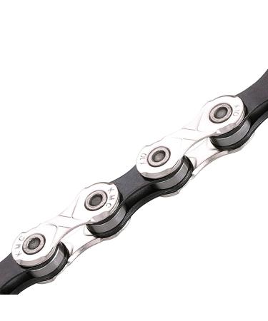 KMC 10 Speed Chain - Compatible with Shimano/SRAM - X10 Upgraded Silver/Black (116 Links + 1 Pair Missing Link) - Buy Online on GoSupps.com