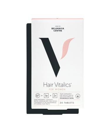 Hair Vitalics for Women (1 Month) - Hair Growth Supplement from The Belgravia Centre - The UK's Leading Hair Loss Clinic | Containing Grape Seed Extract Biotin Zinc Selenium and More 30 count (Pack of 1)