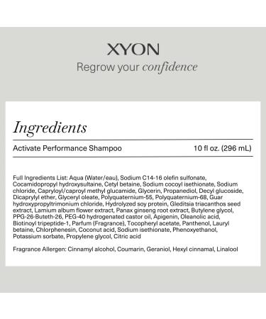 XYON Performance Shampoo for Women - Anti-Thinning DHT Blocking Healthier Hair Developed by Doctors - Buy Online on GoSupps.com