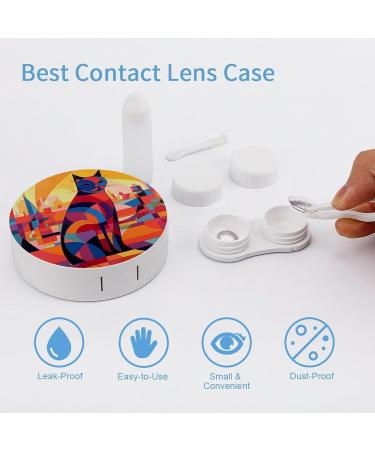 Portable Animal Drawing Contact Lens Case - Travel-Friendly Storage Box for Contact Lenses - Buy Online on GoSupps.com