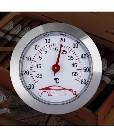Sakeiou Mini Car Thermometer -30 to 60 | 43mm Round Dial Analog Temperature Tester for Vehicles - Buy Online on GoSupps.com